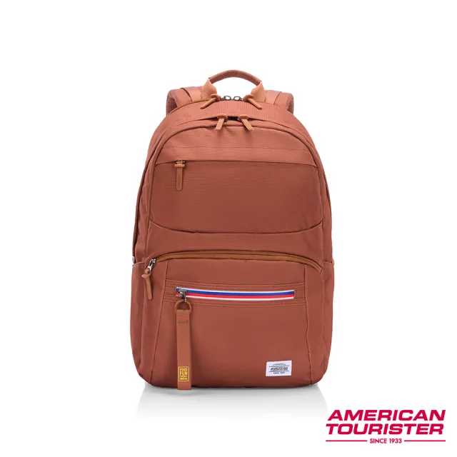 【AMERICAN TOURISTER 美國旅行者】Braydon 極輕防潑水面料防水拉鍊筆電後背包16吋(多色可選)