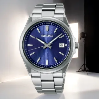 【SEIKO 精工】經典太陽能電波手錶-39.8mm 好禮2選1 聖誕節 禮物(SBTM349J/7B72-0AK0B)