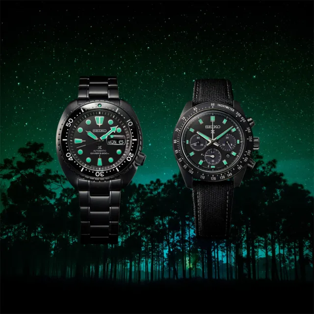 【SEIKO 精工】Prospex SPEEDTIMER 黑潮夜視 太陽能計時手錶 送禮 禮物 推薦(SSC923P1/V192-0AH0C)