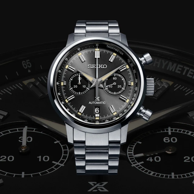 【SEIKO 精工】Prospex 熊貓錶 黑熊 SPEEDTIMER 機械計時錶 520禮物 送禮(SRQ037J1/8R46-00B0D)