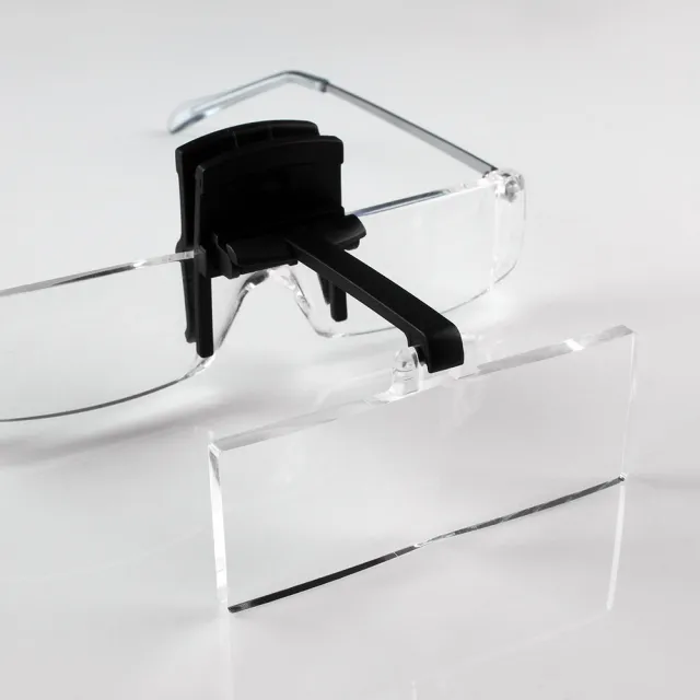 【Eschenbach】laboCLIP 2.5x/5D/74x28mm 德國製眼鏡夾式工作用放大鏡(164625)