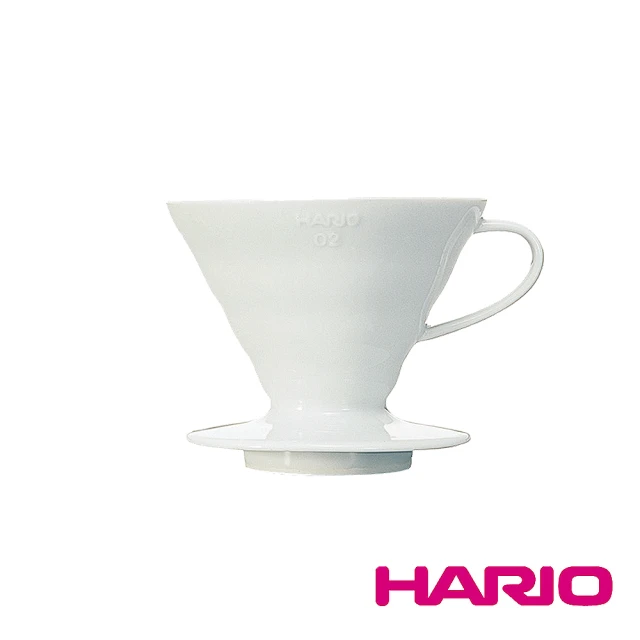 HARIO V60白色02磁石濾杯(VDCR-02-W)