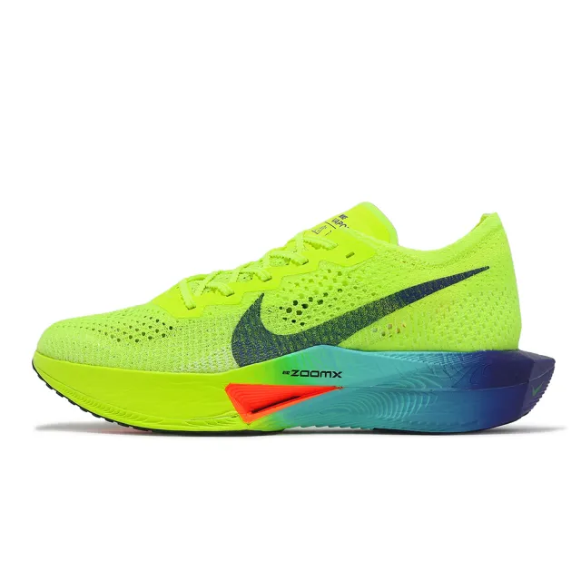 【NIKE 耐吉】競速跑鞋 ZoomX Vaporfly Next% 3 男鞋 綠 藍 碳板 推進 運動鞋(DV4129-700)