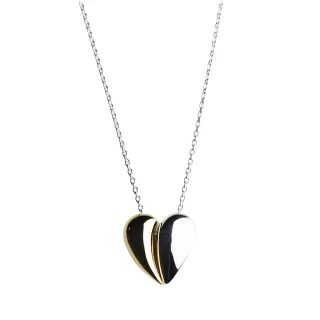 【Georg Jensen 喬治傑生】#638 Heart K金純銀項鍊