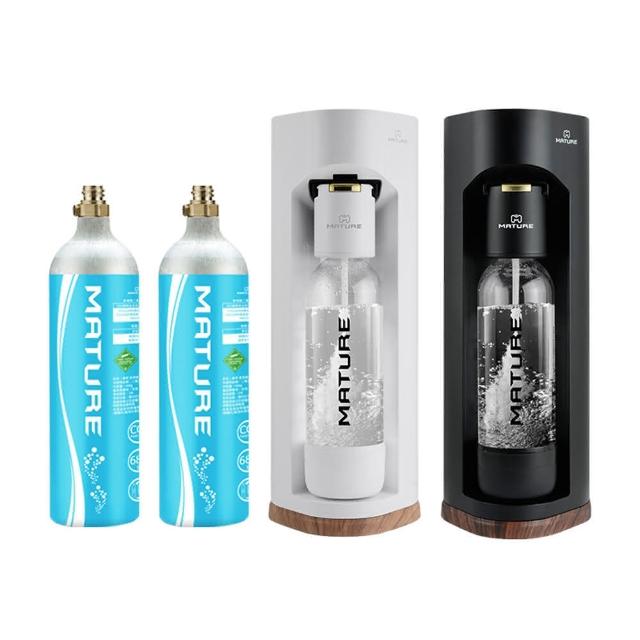 【MATURE美萃】Luxury440系列氣泡水機 680g氣瓶2入組(二色可選)