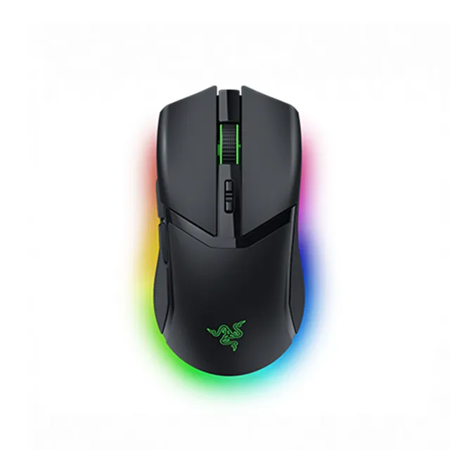 【Razer 雷蛇】無線充電座超值組★Cobra Pro 眼鏡蛇 Pro 輕量化三模無線滑鼠-黑色+Mouse Dock Pro