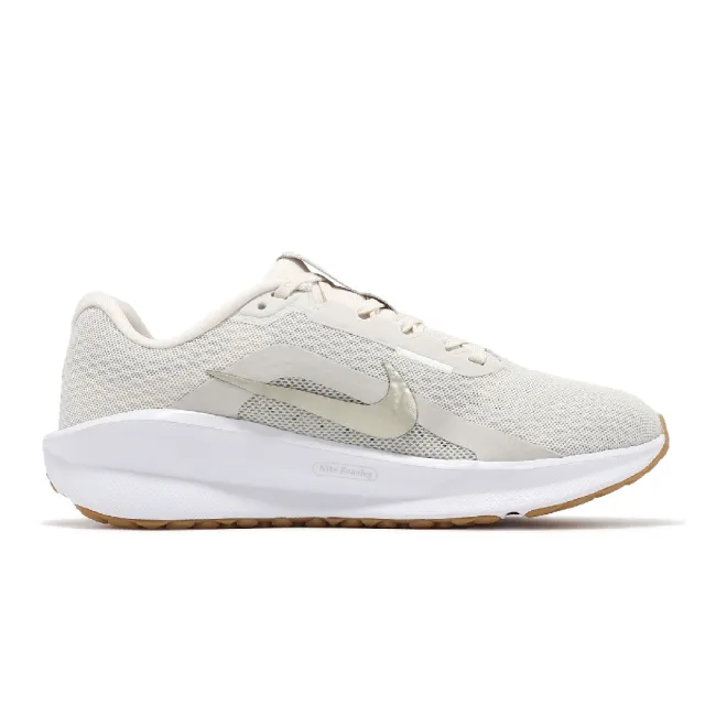 【NIKE 耐吉】慢跑鞋 Wmns Downshifter 13 女鞋 米白 綠 基本款 運動鞋(FD6476-010)