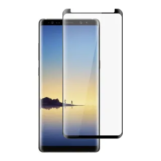 三星 Note 8 保護貼 日本AGC買一送一 全覆蓋曲面黑框鋼化膜(買一送一 三星 Note 8 保護貼)