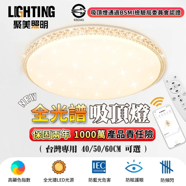 必登堡 LED 60W 朗韵黑耀吸頂燈 附遙控器 A8000