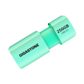 【GIGASTONE 立達】256GB USB3.1/3.2 Gen1 極簡滑蓋隨身碟 UD-3202 綠-超值10入組(256G USB3.2 高速隨身碟)