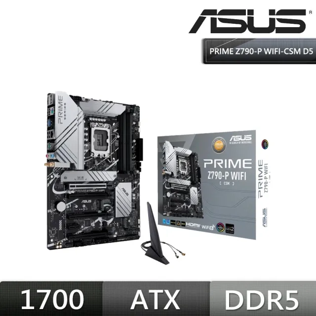 【ASUS 華碩】Intel 第12代 Core i7-12700KF+華碩 PRIME Z790-P WIFI-CSM(組合5-2)