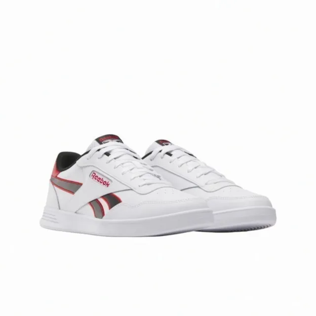 【REEBOK】Court Advance 男 休閒鞋 經典 網球鞋 皮革 緩震 穿搭 白紅(100202579)