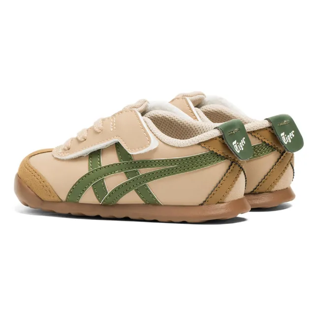 【Onitsuka Tiger】鬼塚虎 KIDS棕色綠虎爪紋MEXICO 66 小童鞋 休閒鞋 (1184A074-250)