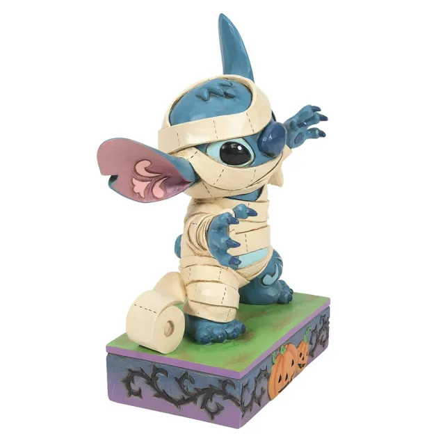 【Enesco】精品家飾 Disney 迪士尼 星際寶貝 史迪奇萬聖節木乃伊塑像居家擺飾
