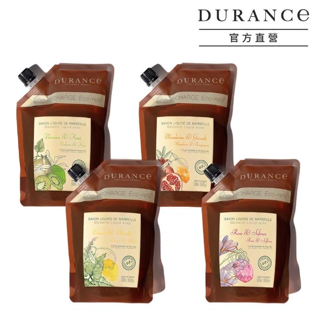 【DURANCE 朵昂思】精油馬賽液態皂補充包 500ml 公司貨(多款可選-馬鞭草奇異/玫瑰番/檸檬薄/青檸/薰衣)