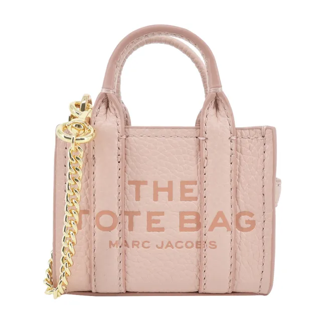 【MARC JACOBS 馬克賈伯】THE NANO牛皮托特包吊飾/鑰匙圈(多色選)