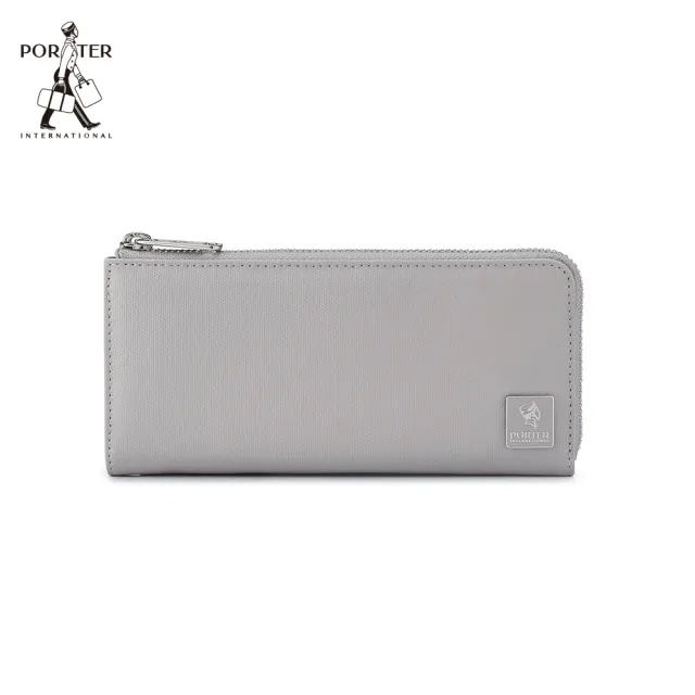 【PORTER INTERNATIONAL】復古品味MORI長夾(晨霧灰)