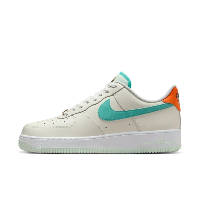 NIKE 耐吉NIKE 耐吉 AIR FORCE 1 07 休閒鞋 運動鞋 金標 男鞋 米白綠(HM3728131)