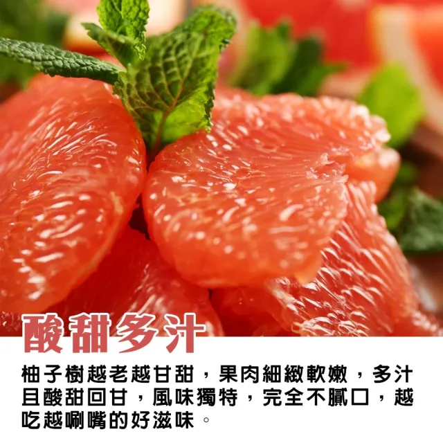 【momo獨家X台南麻豆李天寶】40年麻豆紅文旦10斤x2箱(5-8顆/箱_共20斤_果農直配/產銷履歷/柚子)(中秋禮盒)
