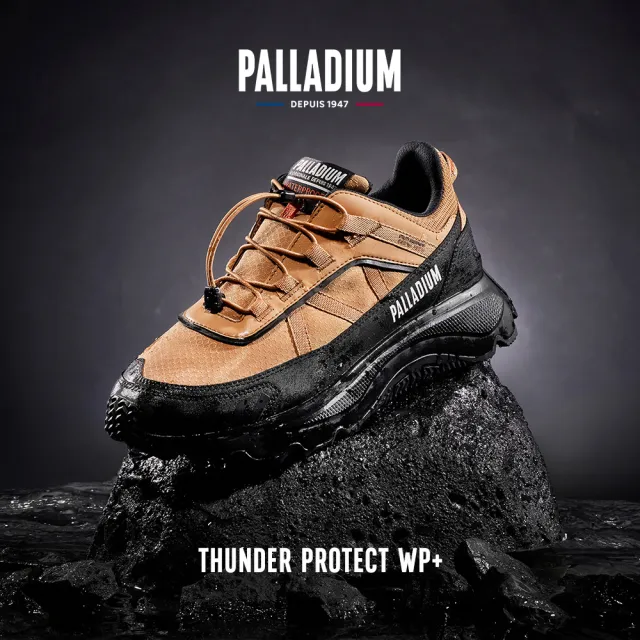 【Palladium】THUNDER PROTECT WP+快穿橘標防水靴/防水鞋/休閒鞋-深棕 /黑