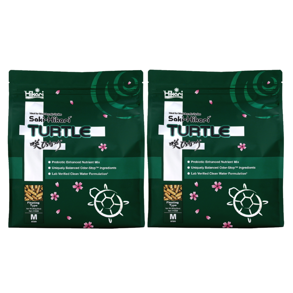 【HIKARI 高夠力】善玉菌烏龜飼料 守護腸胃健康成長567g×2 超值2入(適用於各種澤龜 兩棲生物的浮水性飼料)