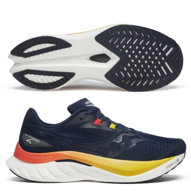 SAUCONY 索康尼 ENDORPHIN SPEED 4 男款 路跑鞋(S20940-211 深藍 香料橘 彈性尼龍板 訓練 慢跑鞋)