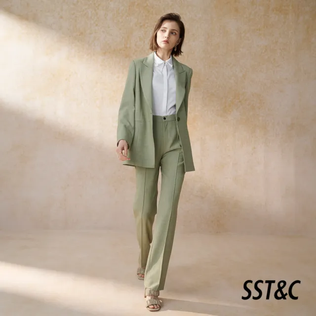 【SST&C】女裝 淺綠色合身版西裝褲7262405005(換季65折)