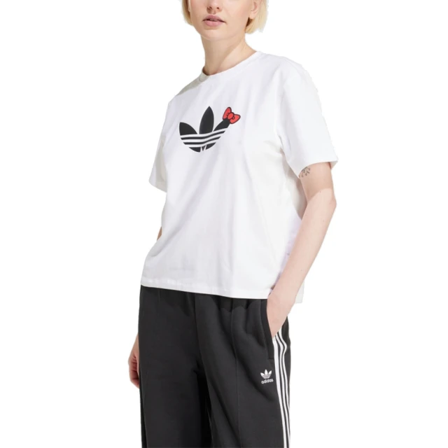 adidas 愛迪達 圓領短袖T恤 HK TREFOIL TEE 女 - IX7880