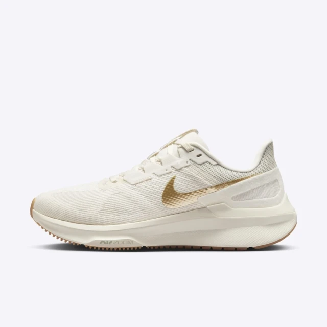 NIKE 耐吉 W Air Zoom Structure 25 女 慢跑鞋 路跑 支撐 緩震 米 金(DJ7884-007)