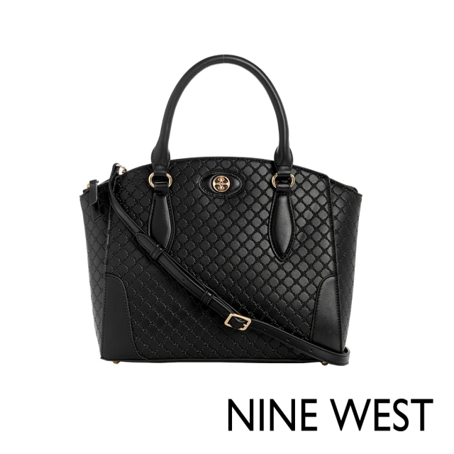 NINE WEST INNES壓紋扇形托特包-黑色(139306)