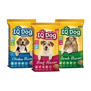 【IQ DOG】聰明狗乾糧 13.5-15KG(任選兩包)(狗飼料)