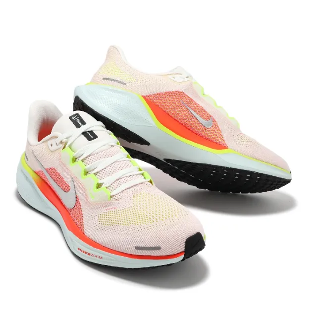 【NIKE 耐吉】慢跑鞋 Pegasus 41 男鞋 米白 橘 綠 運動鞋 小飛馬 氣墊 緩震 回彈(FD2722-100)