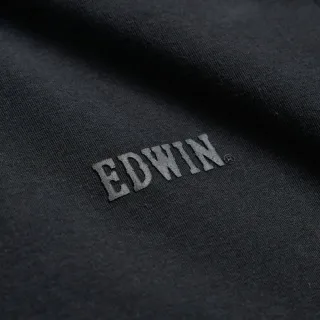 【EDWIN】男裝 第十代基本LOGO短袖T恤(黑色)