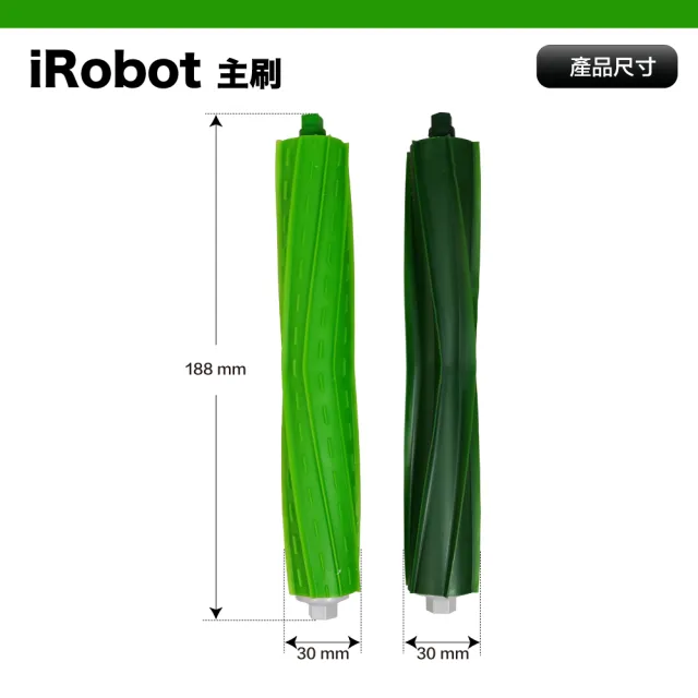 【Janpost】iRobot Roomba i7 i7+ 系列 配件組 主刷+三腳邊刷+濾網(型號:i3/i3+/i4/i7/i7+/E5/E6適用)