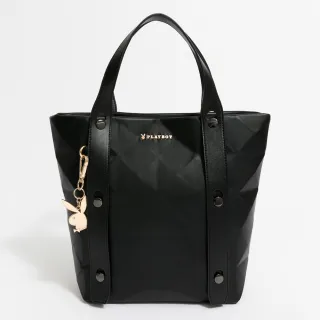 【PLAYBOY】手提包可肩背  Quiet Luxury系列(黑色)
