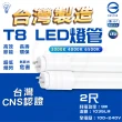 【台灣CNS認證 台灣製造】10入組 2尺 LED 台灣製造 T8燈管 省電 低閃頻 護眼(白光/中性光/黃光)
