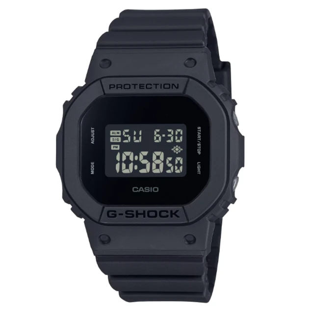 CASIO 卡西歐 G-SHOCK 簡單率性 霧面黑 經典方形系列_GMD-S5610BB-1_40.5mm