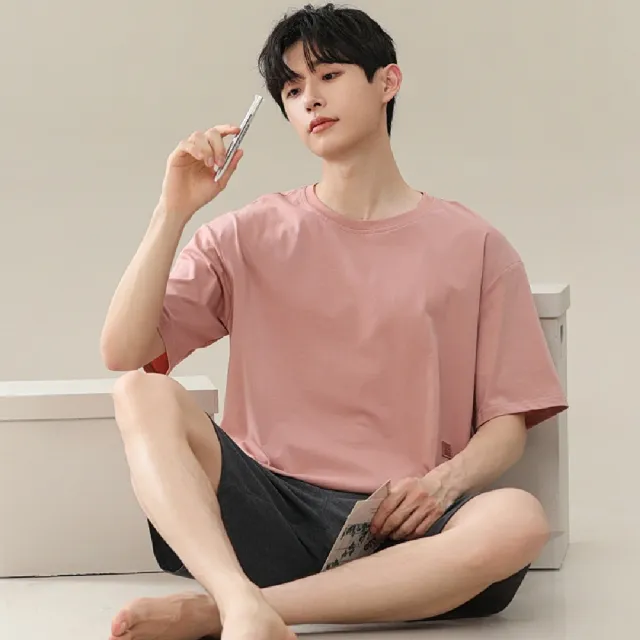 【藍尼居家】★涼爽休閒夏季家居套裝(男睡衣/家居服/兩件式)
