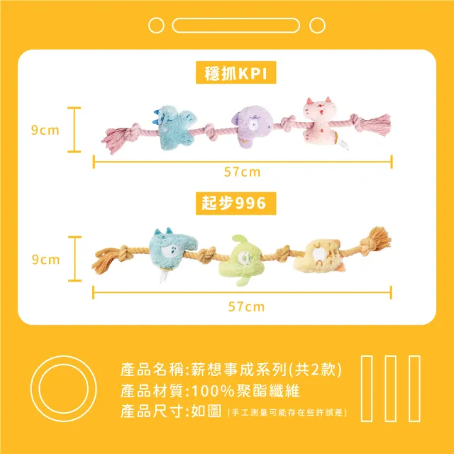 【美好寵商】Petsville派思維 薪想事成系列(狗狗玩具 拔河 送禮 響紙玩具)
