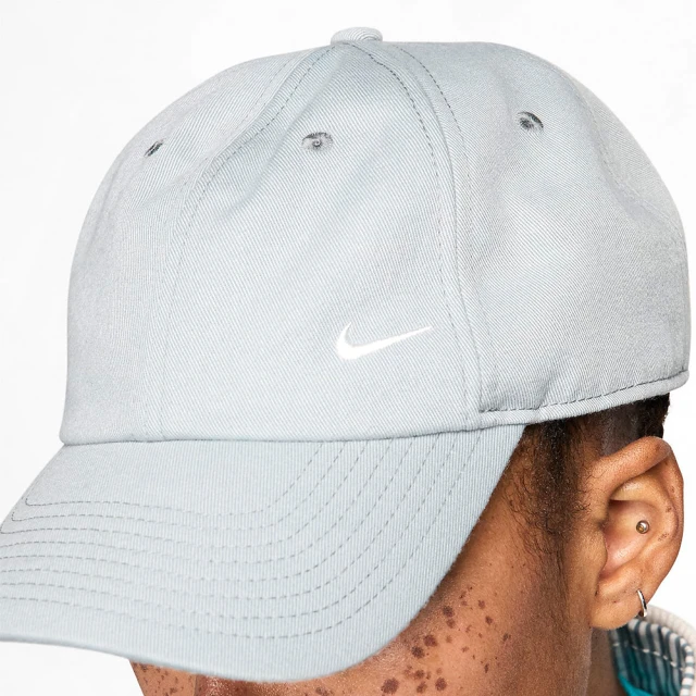 NIKE 耐吉 Club Unstructured Cap 女款 灰綠色 可調帽圍 刺繡 老帽 棒球帽 FZ5698-002