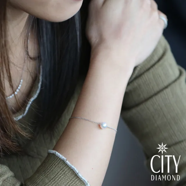 【City Diamond 引雅】日本AKOYA珍珠7-8mm項鍊 手鍊 天然淡水珍珠 串鍊-多款任選(東京Yuki系列)
