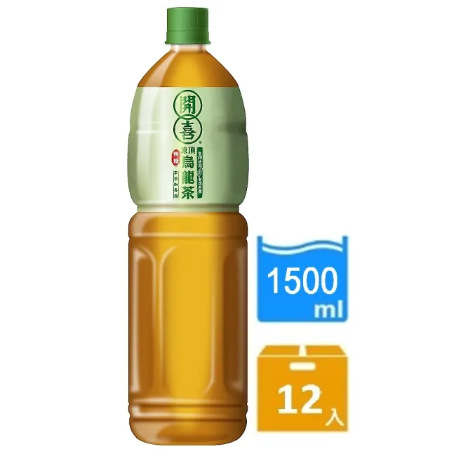 開喜】凍頂烏龍茶-無糖1500mlx12入/箱(新舊包裝隨機出貨) - momo
