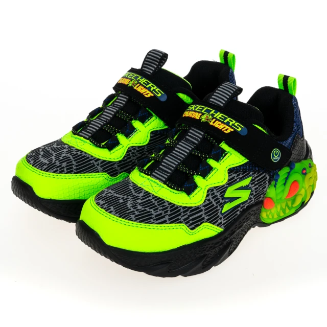 SKECHERS 男童系列 燈鞋 CREATURE-LIGHTS(400617LBKLM)