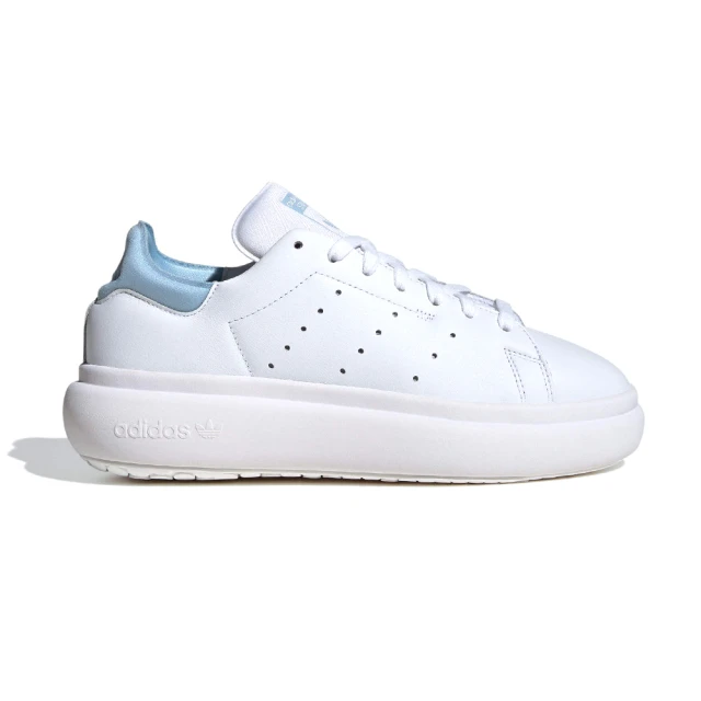 adidas 愛迪達 Stan Smith PF 女鞋 白水藍色 增高 厚底 三葉草 愛迪達 休閒鞋 IF7011