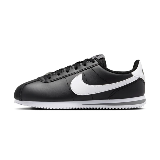 NIKE 耐吉 Kids Cortez 大童 女 黑白色 運動 經典 休閒 復古 阿甘鞋 休閒鞋 DM0950-001