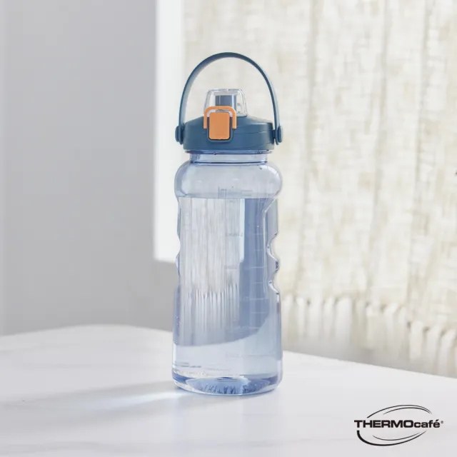 【THERMOcafe 凱菲】可提式彈蓋直飲隨手瓶2200ml(TCTB-2200)