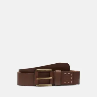 【Timberland 官方旗艦】男款棕色40MM 皮帶(A29GT214)