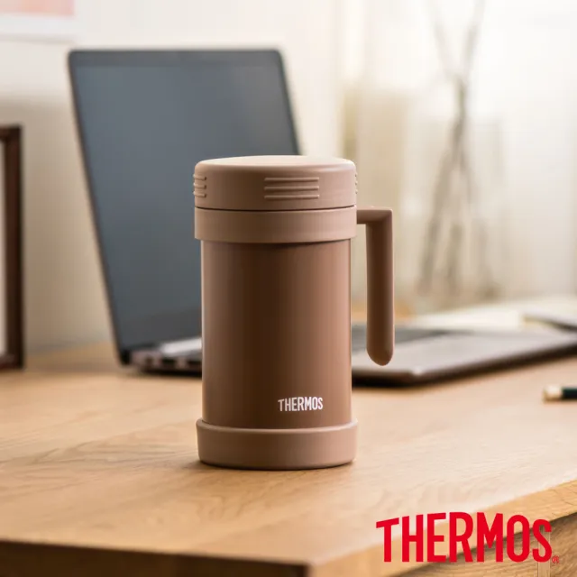 【THERMOS 膳魔師】不鏽鋼真空保溫杯490ml(JMF-501保溫瓶)