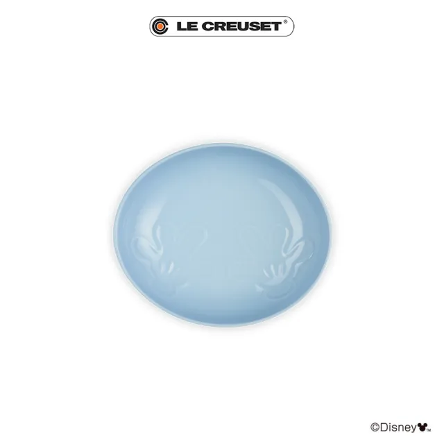 【Le Creuset】迪士尼米奇系列 造型橢圓盤19cm(海岸藍)