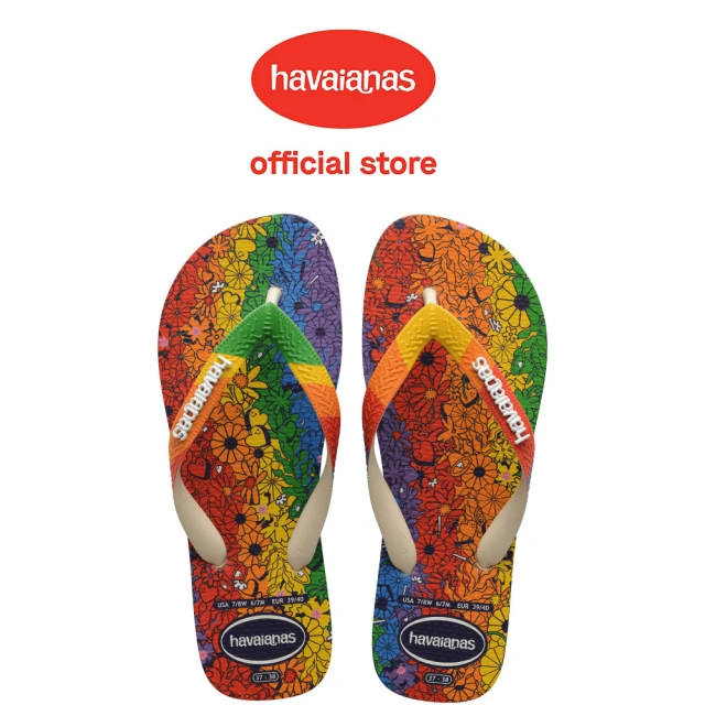 havaianas 哈瓦仕 拖鞋 男鞋 女鞋 夾腳拖 平權 彩虹 彩色 Pride 4148648-0121U(哈瓦士)